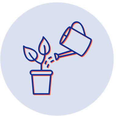 Bahçıvanlık. Web simgesi basit tasarım