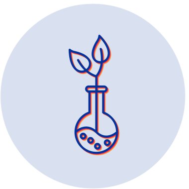 Eşsiz bitki vektörü simgesi modern illüstrasyon