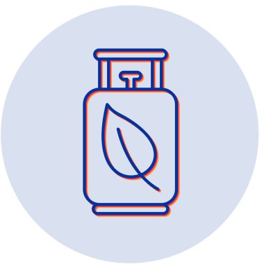 gaz şişesi web simgesi basit tasarım illüstrasyonu