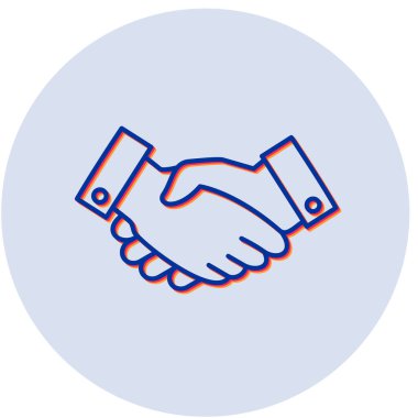 Tokalaşın. Web simgesi basit illüstrasyon