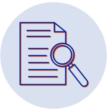 belge simgesi, vektör çizimi