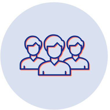 iş takımı simgesi vektör illüstrasyonu