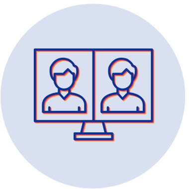 kullanıcılar. Web simgesi basit illüstrasyon