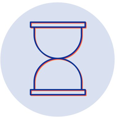 kum saati ikonu vektör illüstrasyonu