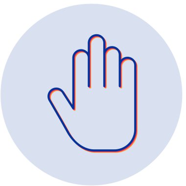 el simgesi vektör illüstrasyonu