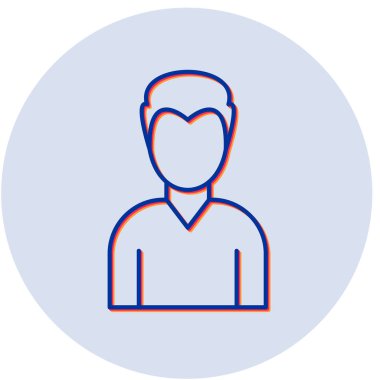 Erkek ve kadın ikonunun vektör illüstrasyonu