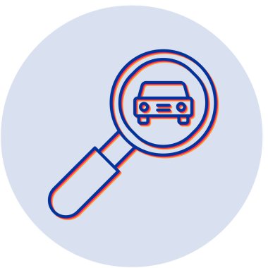 Arama simgesi, vektör illüstrasyonu 