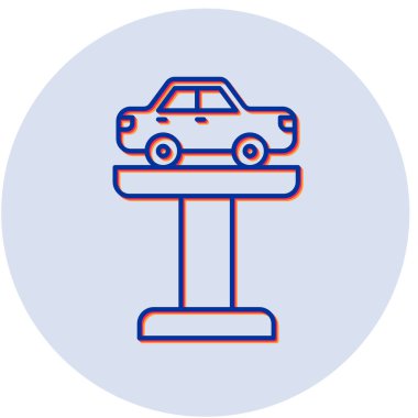 Modern Araba Kaldırma simgesinin vektör illüstrasyonu 