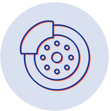 Modern Fren Diski simgesinin vektör çizimi 