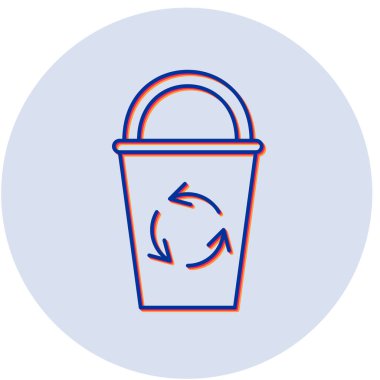 Kişisel ve ticari kullanım için çöp kutusu simgesi...