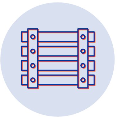 Sandık simgesinin vektör illüstrasyonu