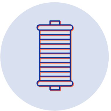 Spool vektör web simgesi illüstrasyonu