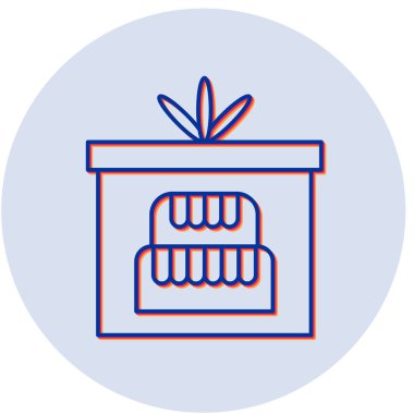 Pasta kutusu. Basit illüstrasyon