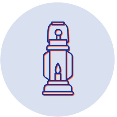 Yağ lambası. vektör simgesi