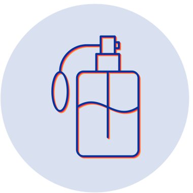 Parfüm simgesi illüstrasyonunun vektörü