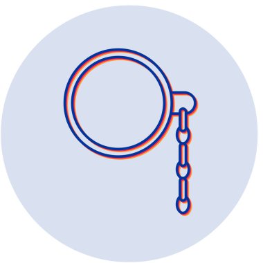 Tek gözlük basit grafik vektör çizimi