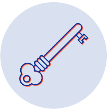 anahtar düz simge arkaplan, vektör, illüstrasyon izole