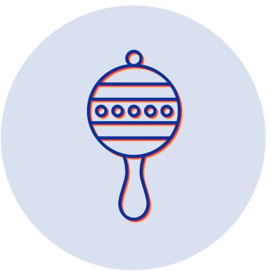 Bebek çıngırağı. Vektör illüstrasyonu