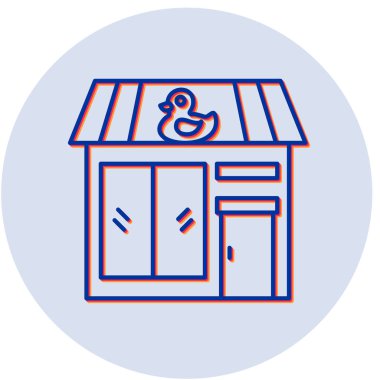 Gıda deposunun vektör illüstrasyonu