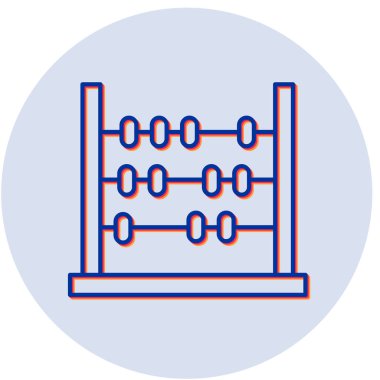 Abaküs. Web simgesi basit illüstrasyon