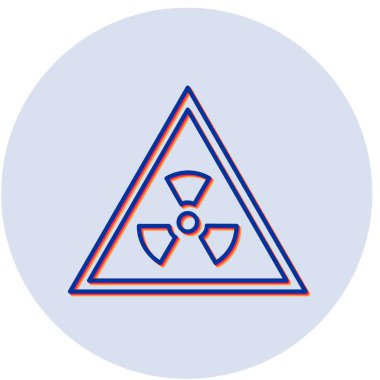 Radyasyon işaretinin vektör çizimi