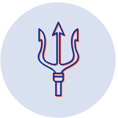 Mızrak modern simgesinin vektör çizimi 