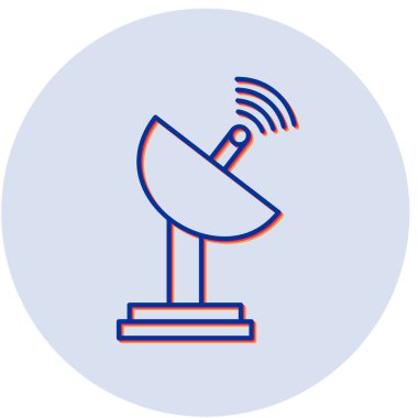 Radar modern simgesinin vektör illüstrasyonu 