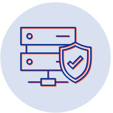 Veri Koruma Modern simgesinin vektör illüstrasyonu 