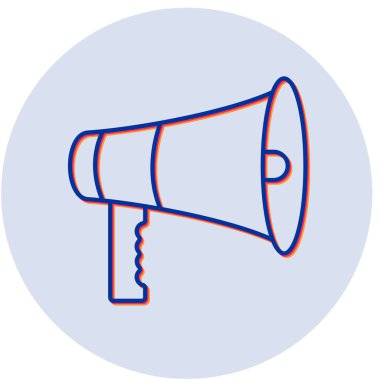 Reklam modern simgesinin vektör illüstrasyonu 