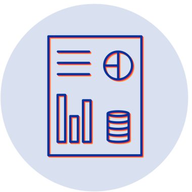 İş Raporu 'nun vektör illüstrasyonu Modern simge 