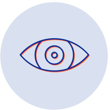 Vision modern simgesinin vektör illüstrasyonu 
