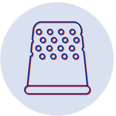 Yüksük modern simgenin vektör illüstrasyonu 