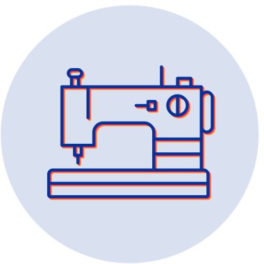 Dikiş Makinesi modern simgesinin vektör çizimi 