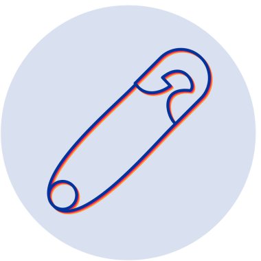 Güvenli Pin modern simgesinin vektör illüstrasyonu 