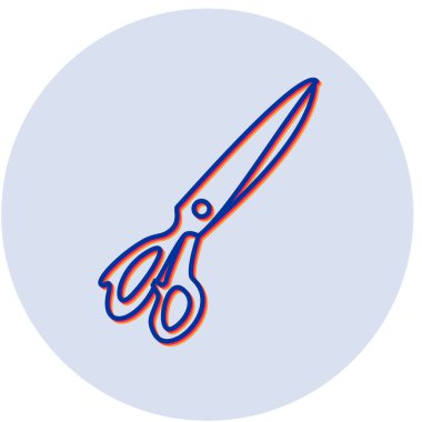 makas modern simgesinin vektör illüstrasyonu 