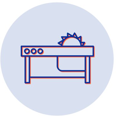 Tablo Testere modern simgesinin vektör illüstrasyonu 