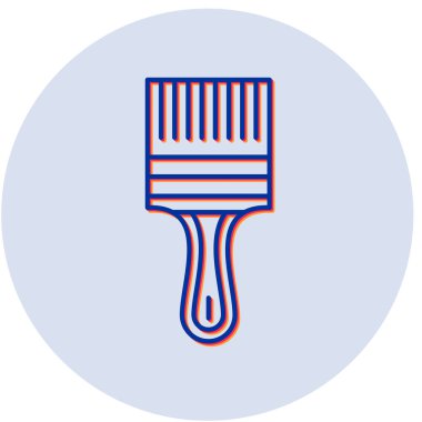 Fırça modern simgesinin vektör illüstrasyonu 