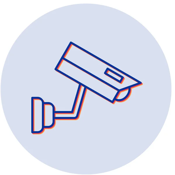 Icono Cámara Seguridad Ilustración Vectorial — Vector de stock