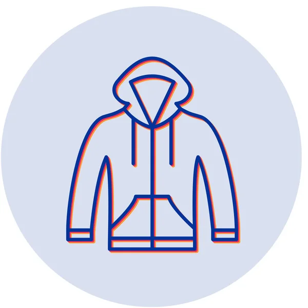 Jacke Vektor Symbol Isoliert Auf Weißem Hintergrund Mann — Stockvektor