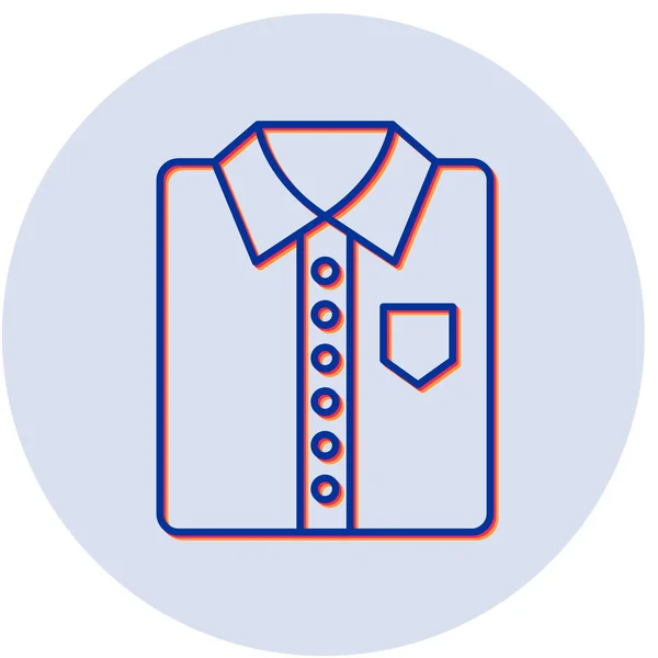 Ícone Camisa Ilustração Vetorial —  Vetores de Stock