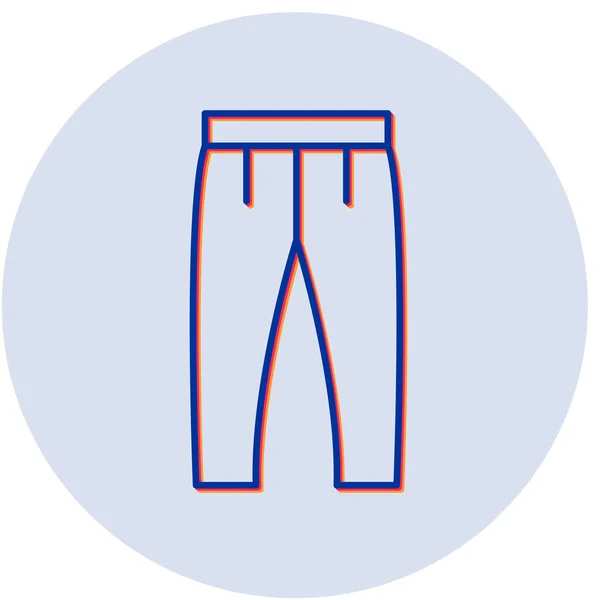 Hosen Web Symbol Einfache Illustration — Stockvektor