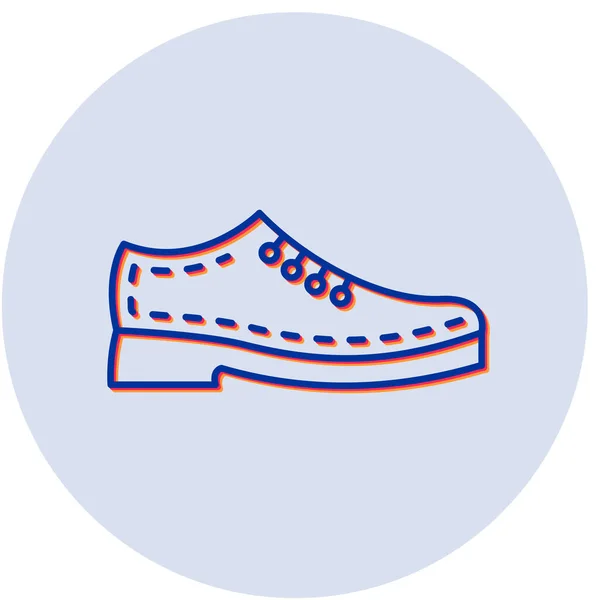 Chaussure Icône Web Illustration Simple — Image vectorielle