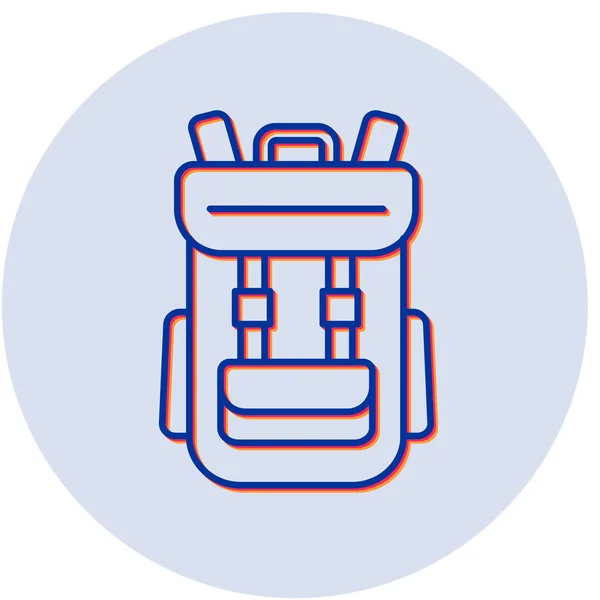 Рюкзак Иконка Сайта — стоковый вектор