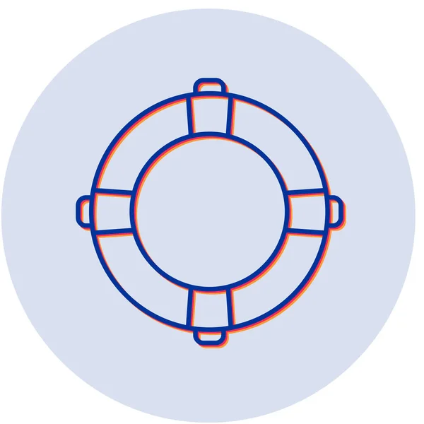 ライフブイのアイコンのベクトル図 — ストックベクタ
