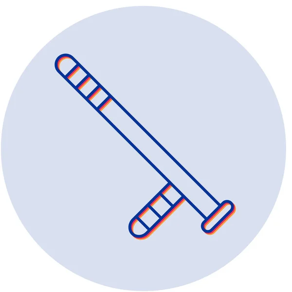 Baton Web Icon Simple Design Illustration — Stock Vector