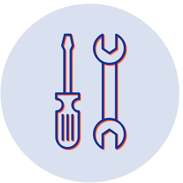 Werkzeuge Symbol Vektor Illustration — Stockvektor