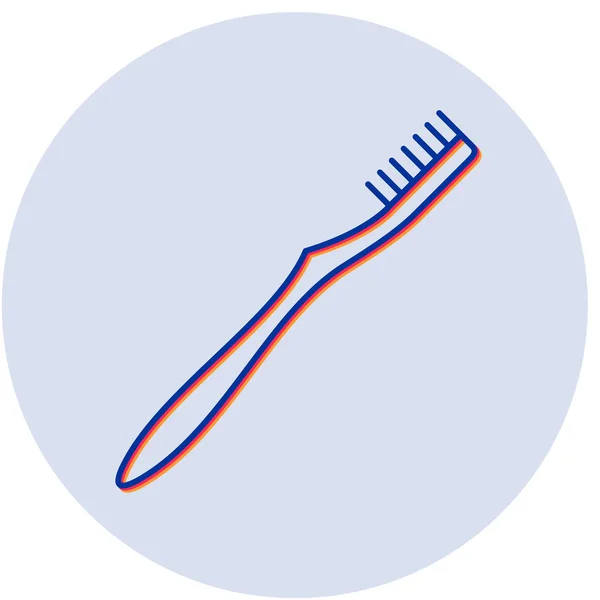 Vector Illustration Tooth Brush Modern Icon — Stock Vector