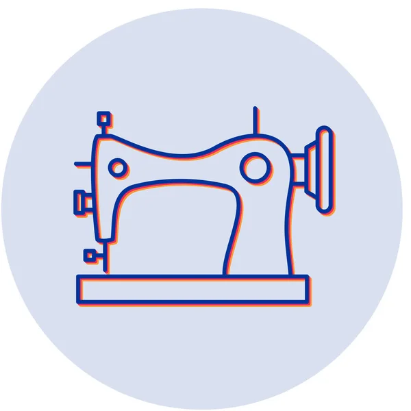 Иллюстрация Вектора Иконок Швейной Машины — стоковый вектор