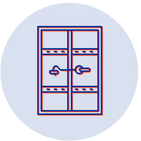 Porte Icône Web Illustration Simple — Image vectorielle