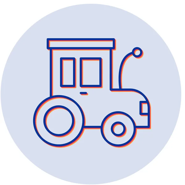 Tractor Juguete Icono Web Diseño Simple — Archivo Imágenes Vectoriales